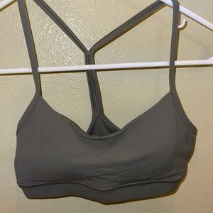 Lululemon Flow Y Bra Grey Sage
